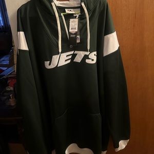 JETS SWEATER BIG AND TALL 4XLT		NEW WITH TAGS